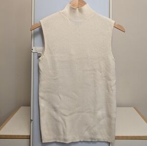 Charter Club Cotton Sleeveless Turtleneck Small